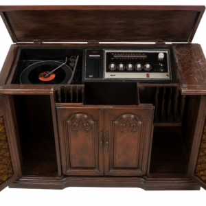 Consola Estéreo Vintage RCA con Tocadiscos y Radio AM/FM